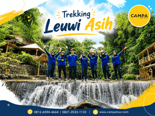 Paket Corporate Trekking ke Curug Leuwi Asih bersama Campa Tour