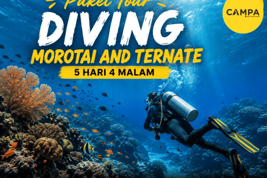 Paket Tour Diving Morotai dan Ternate 5 Hari 4 Malam (5H4M) bersama Campa Tour