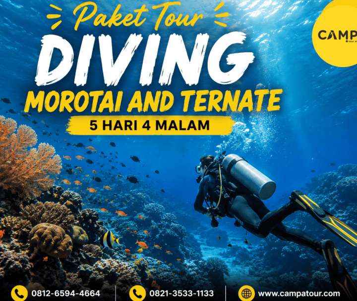 Paket Tour Diving Morotai dan Ternate 5 Hari 4 Malam (5H4M) bersama Campa Tour
