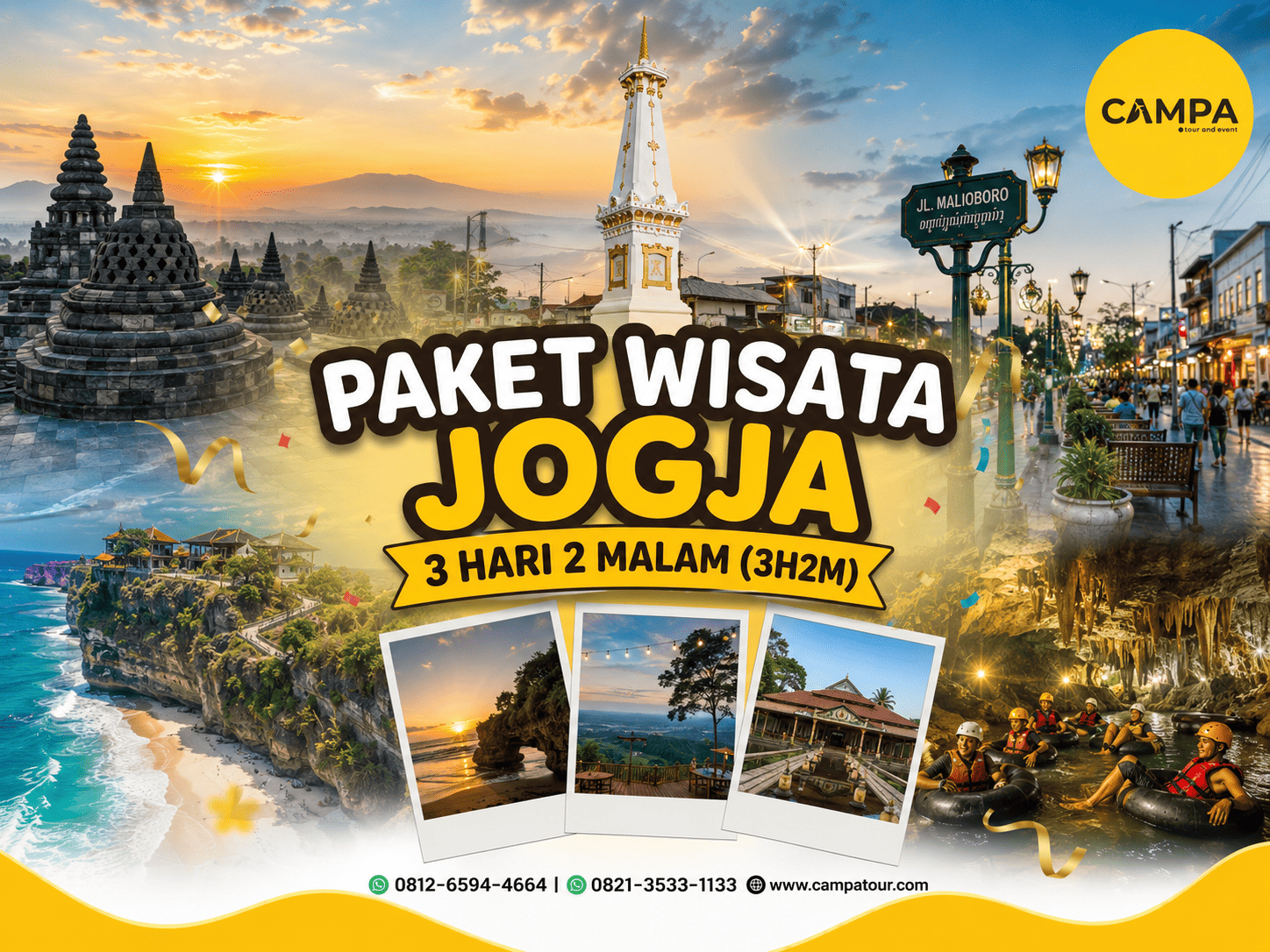 Tour Jogja 3 Hari 2 Malam (3H2M)