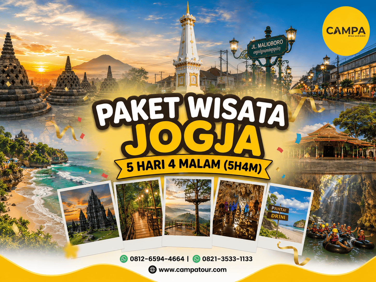 Tour Jogja 5 Hari 4 Malam (5H4M)