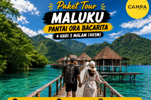 Paket Tour Maluku Pantai Ora Bacarita 4 Hari 3 Malam (4H3M) bersama Campa Tour