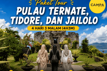 Paket Tour Pulau Ternate, Tidore dan Jailolo 4 Hari 3 Malam (4H3M) bersama Campa Tour