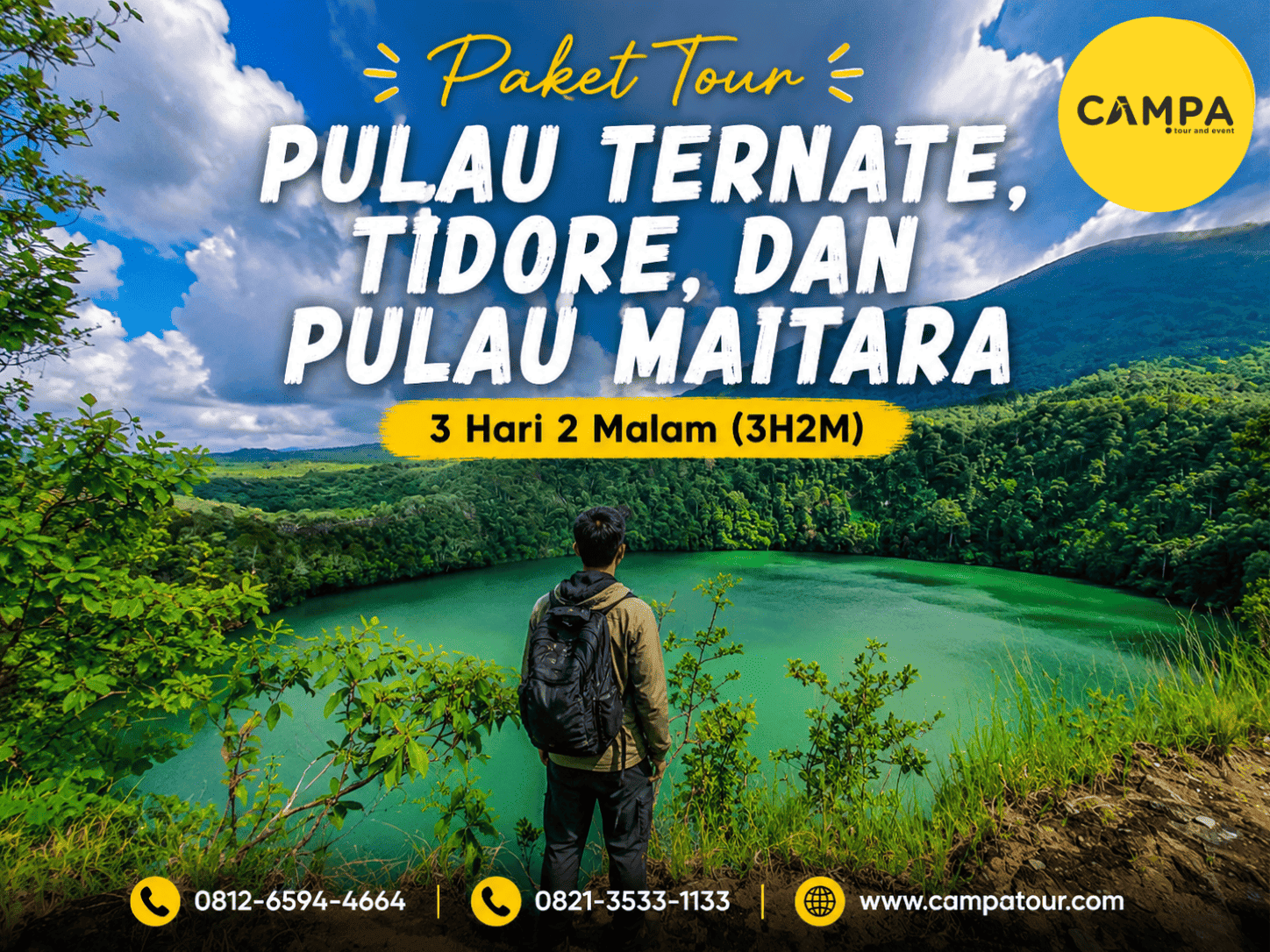 Paket Tour Pulau Ternate, Tidore, dan Pulau Maitara 3 Hari 2 Malam (3H2M) bersama Campa Tour