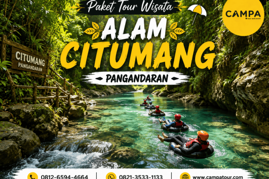 Paket Tour Wisata Alam Citumang bersama Campa Tour