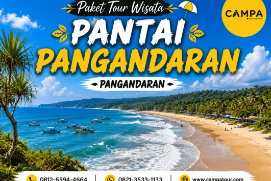 Paket Tour Wisata Pantai Pangandaran bersama Campa Tour