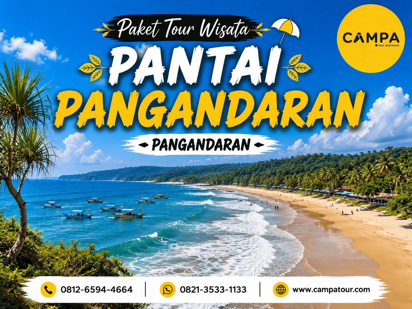 Paket Tour Wisata Pantai Pangandaran bersama Campa Tour