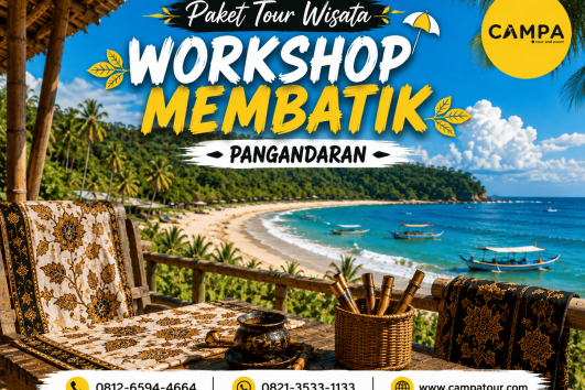 Paket Tour Wisata Workshop Membatik Pangandaran bersama Campa Tour