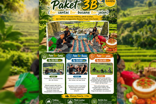 Paket Trekking Sentul 3B (Bersantai, Berbusana, Berjalan)