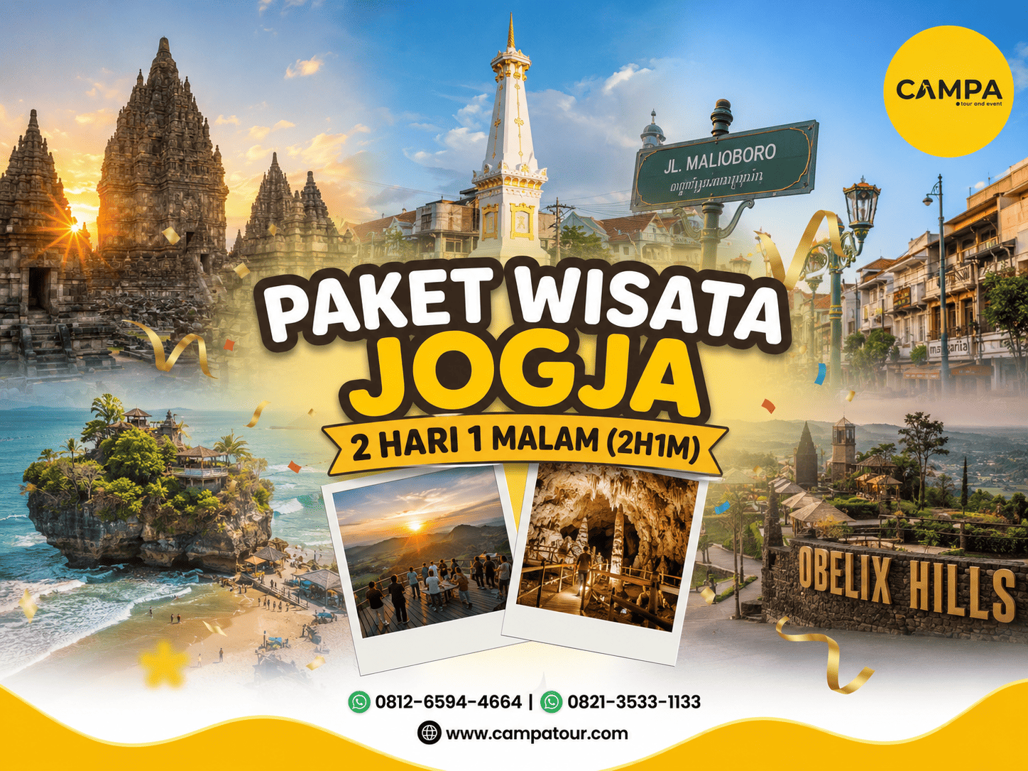 Tour Jogja 2 Hari 1 Malam (2H1M)
