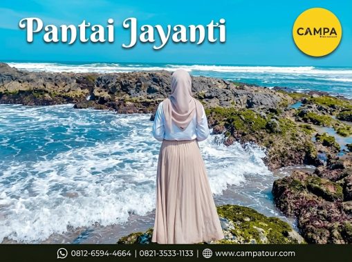 Pantai Jayanti dalam paket tour wisata cianjur bersama campa tour