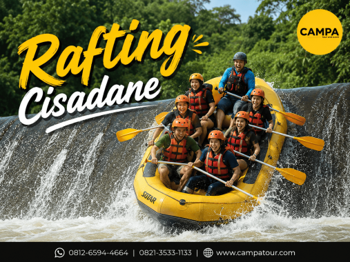 Rafting Sungai Cisadane sebagai salah satu pilihan Gathering Corporate bersama Campa Tour di Sentul