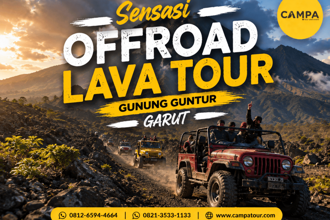 Sensasi Lava Tour Gunung Guntur Garut bersama Campa Tour
