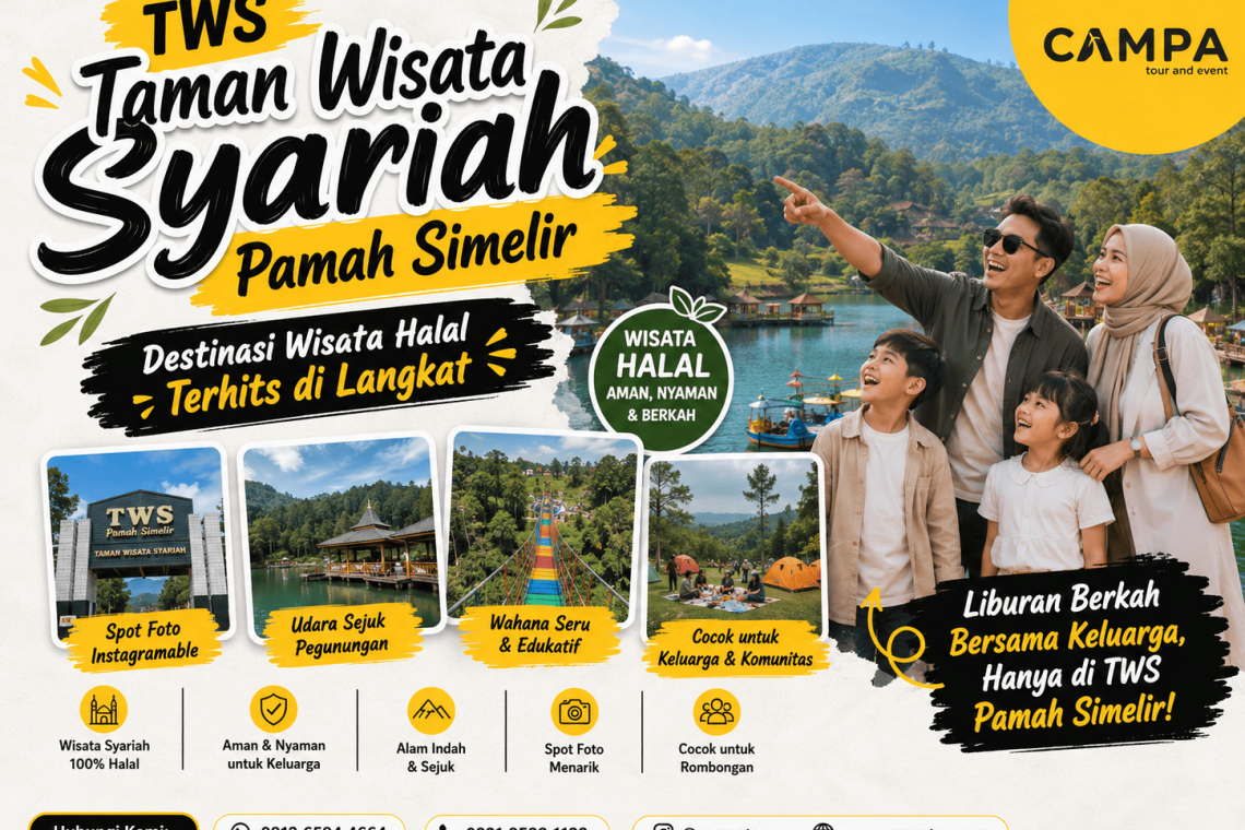 TWS Taman Wisata Syariah Pamah Simelir Destinasi Wisata Halal Terhits di Langkat bersama Campa Tour (1)