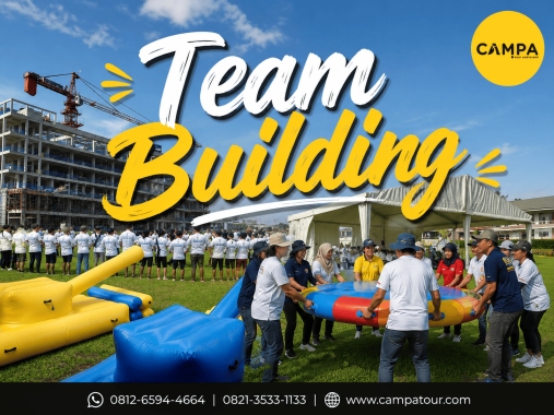 Team Building Inflate Balloon sebagai salah satu pilihan Gathering Corporate bersama Campa Tour di Sentul