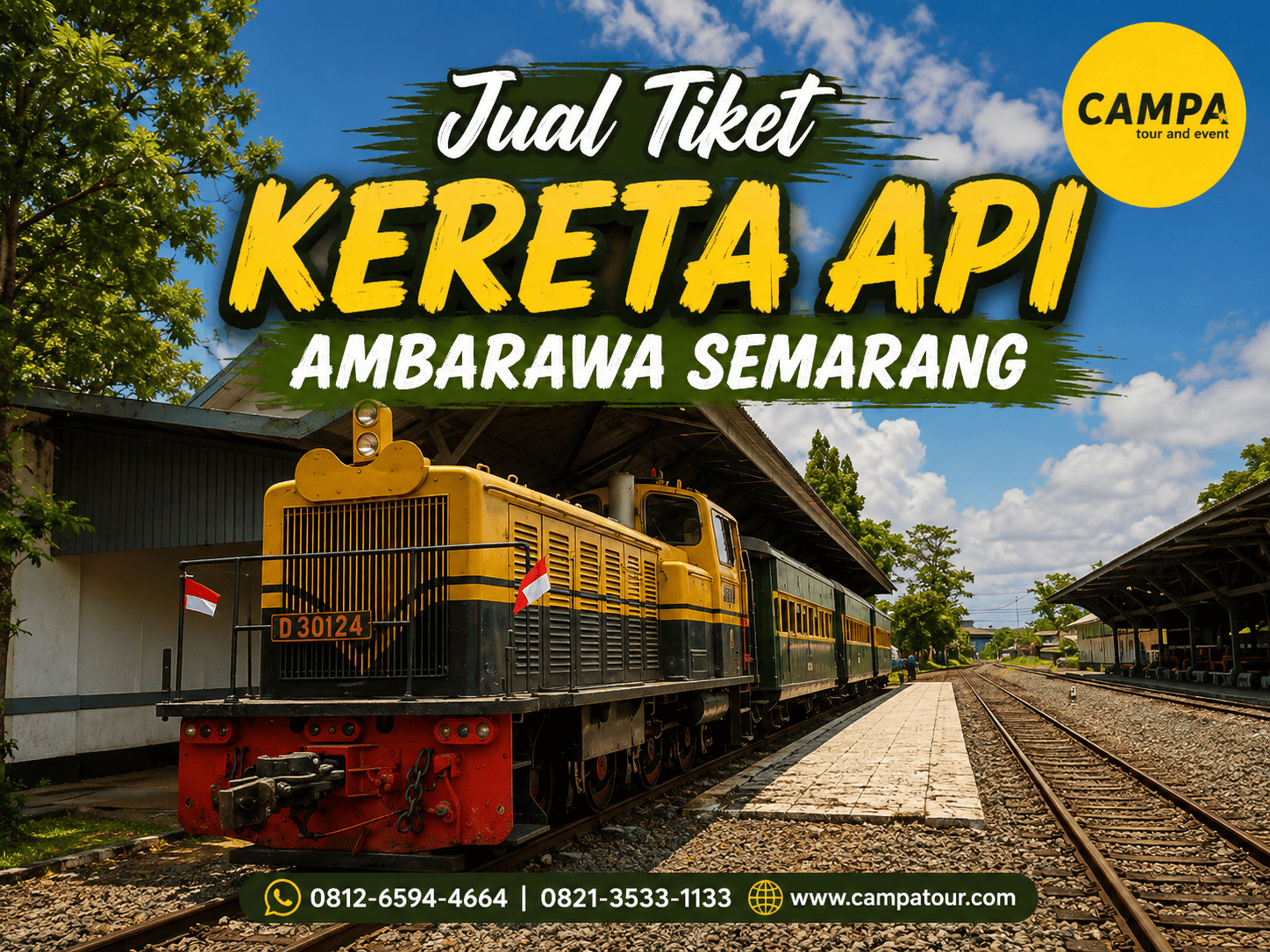Jual Tiket Kereta Api Ambarawa Semarang - Campa Tour