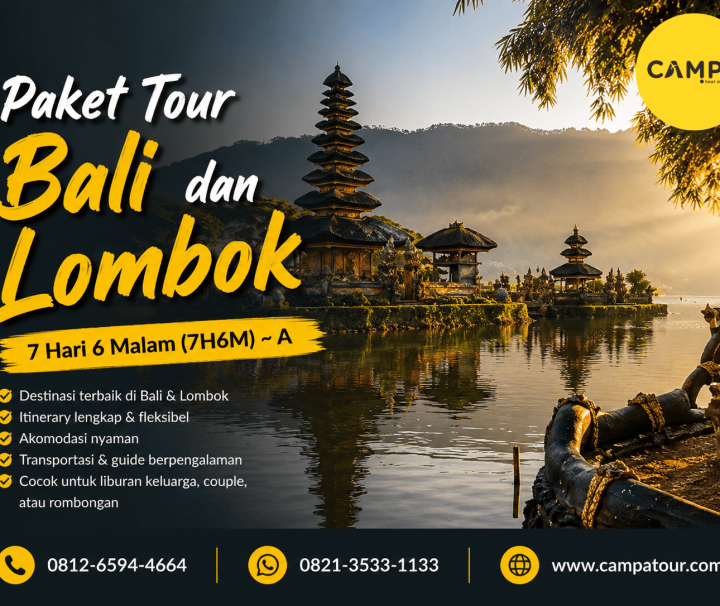 Paket Tour Bali dan Lombok 7 Hari 6 Malam bersama Campa Tour