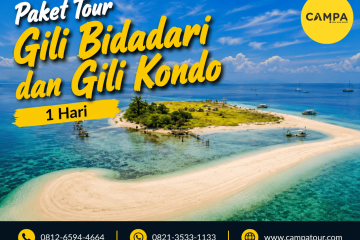Paket Tour Gili Bidadari dan Gili Kondo 1 Hari bersama Campa Tour