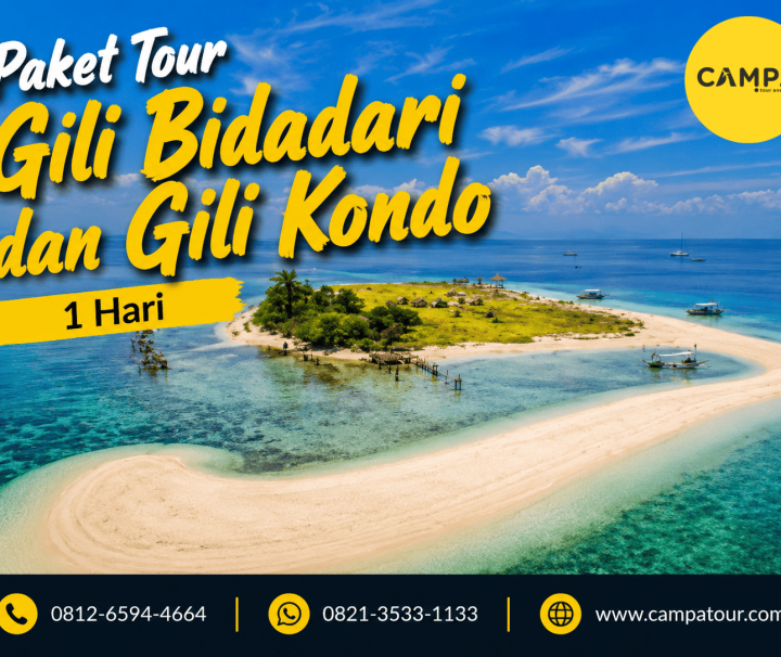 Paket Tour Gili Bidadari dan Gili Kondo 1 Hari bersama Campa Tour