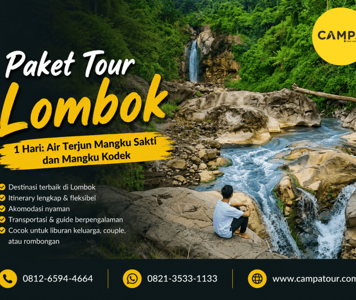 Paket Tour Lombok 1 Hari mengunjungi Air Terjun Mangku Saktid an Mangku Kodek bersama Campa Tour