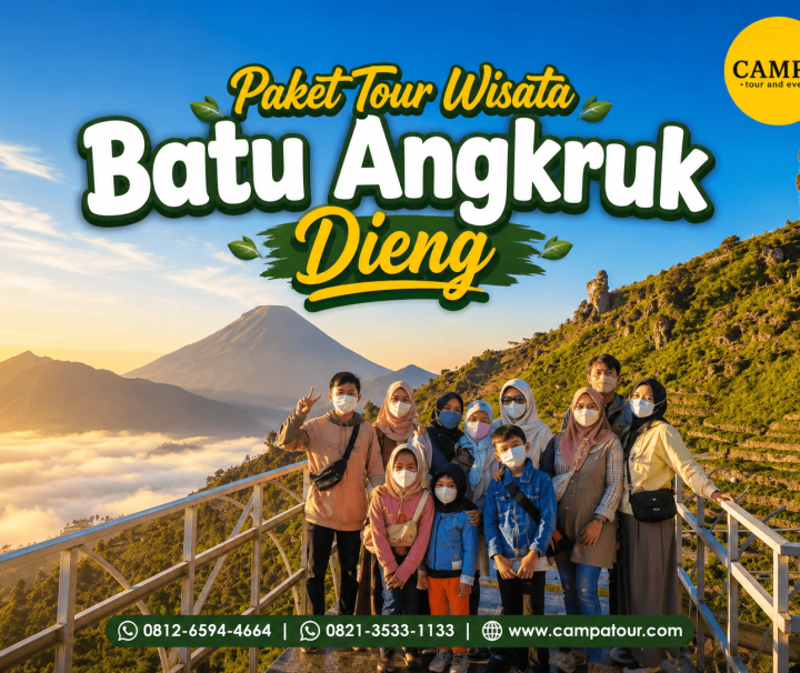 Paket Tour Wisata Batu Angkruk Dieng bersama Campa Tour