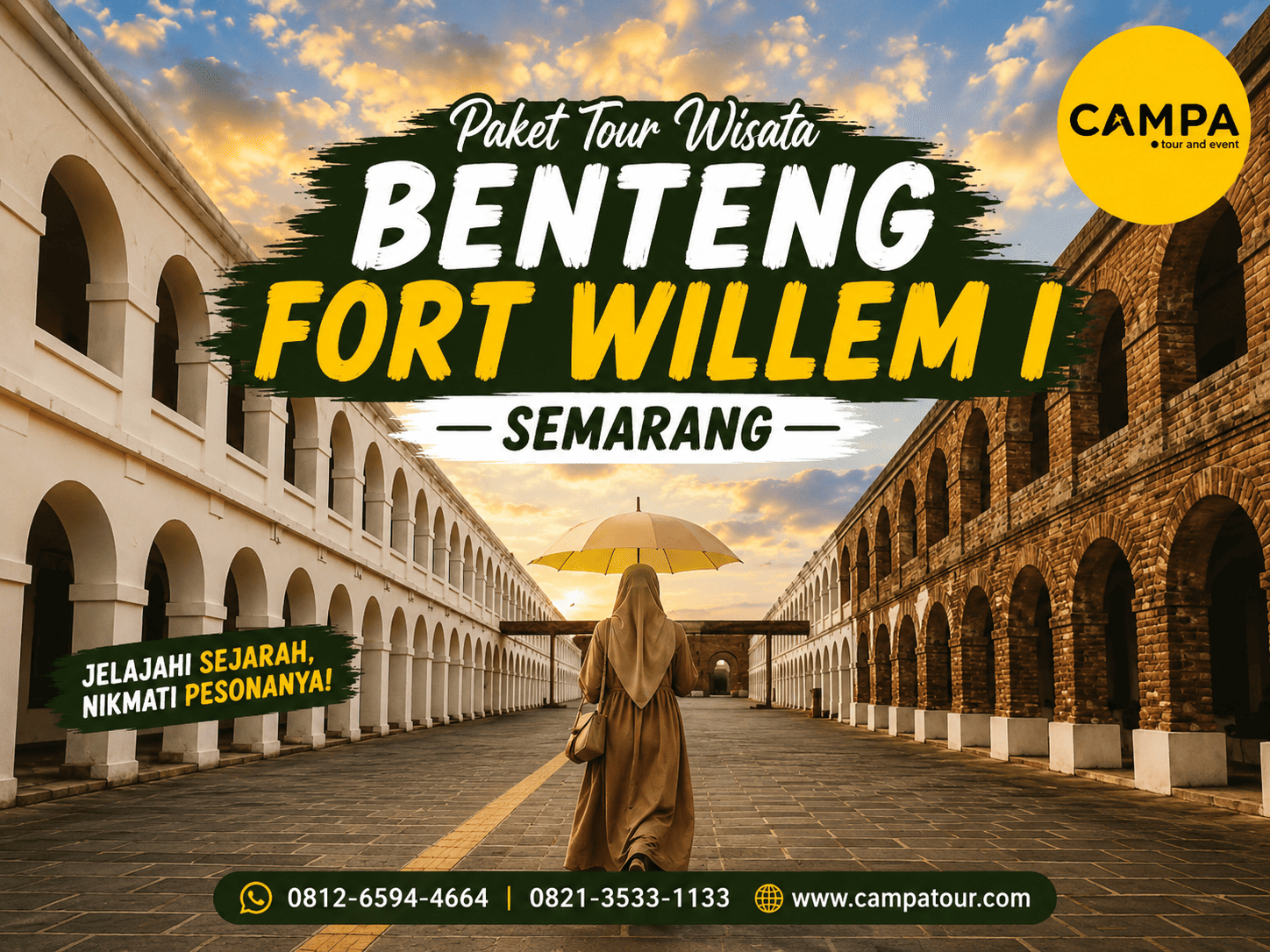 Paket Tour Wisata Benteng Fort Williem I - mengunjungi Salah satu wisata di Semarang bersama Campa Tour