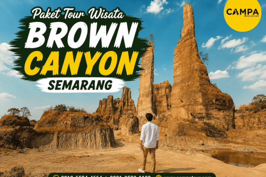 Paket Tour Wisata Brown Canyon - mengunjungi Salah satu wisata di Semarang bersama Campa Tour