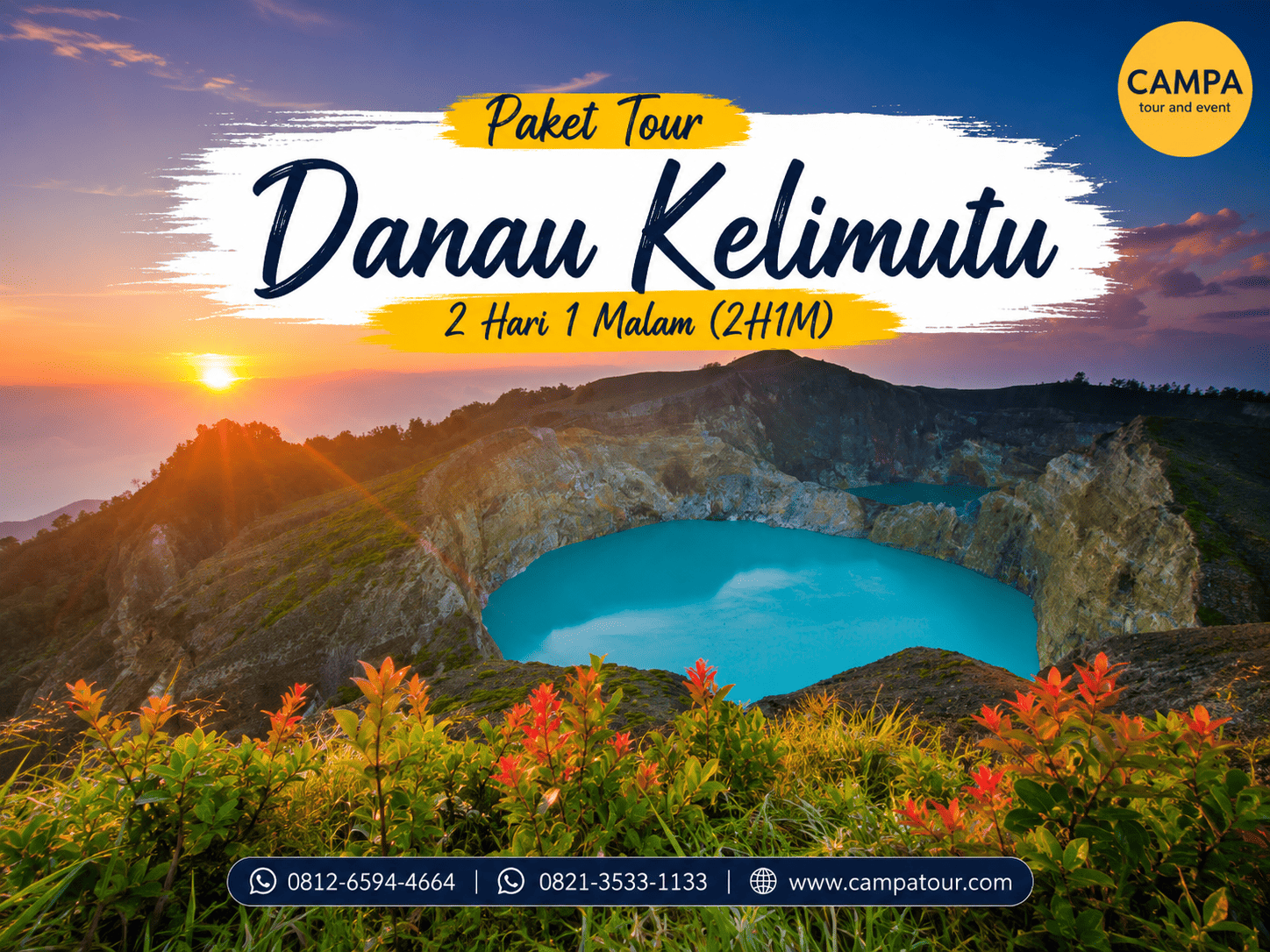 Paket Tour Wisata Danau Kelimutu 2 Hari 1 Malam (2H1M) bersama Campa Tour