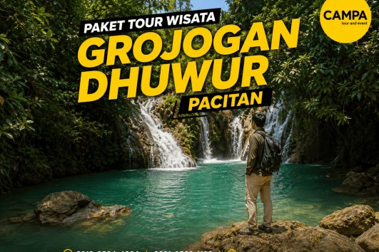 Paket Tour Wisata Grojogan Dhuwur Pacitan bersama Campa Tour