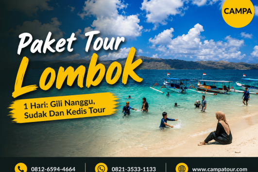 Paket Tour Wisata Lombok 1 Hari mengunjungi Gili Nanggu, Sudah dan Kedis bersama campa Tour