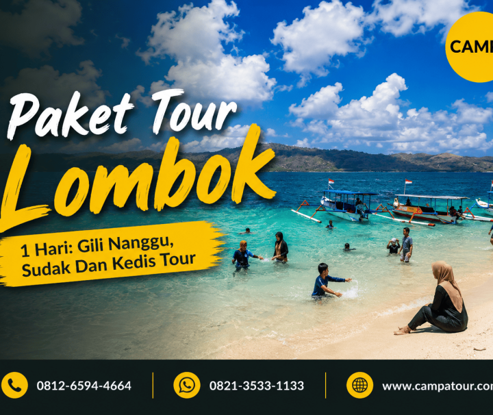 Paket Tour Wisata Lombok 1 Hari mengunjungi Gili Nanggu, Sudah dan Kedis bersama campa Tour