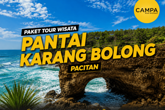 Paket Tour Wisata Pantai Karang Bolong Pacitan bersama Campa Tour