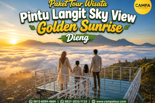 Paket Tour Wisata Pintu Langit Sky View Golden Sunrise Dieng bersama Campa Tour