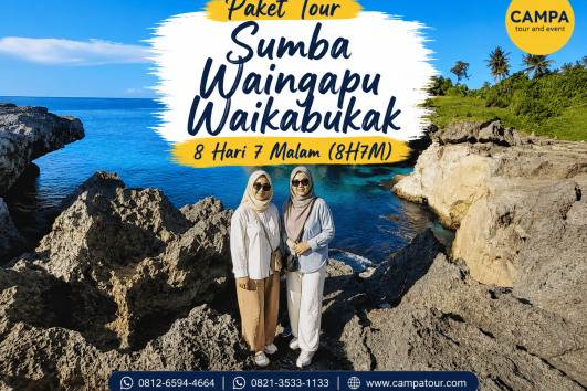 Paket Tour Wisata Sumba Waingapu Waikabukak 8 Hari 7 malam (8H7M) bersama Campa Tour