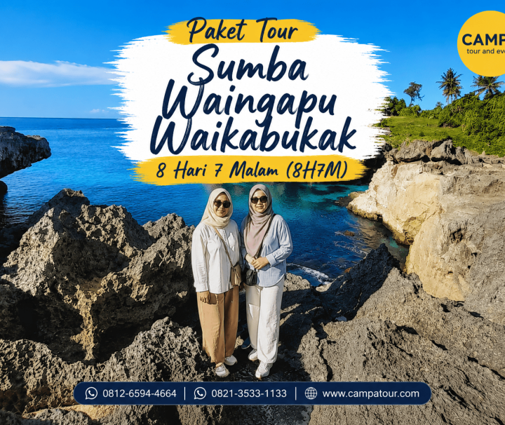 Paket Tour Wisata Sumba Waingapu Waikabukak 8 Hari 7 malam (8H7M) bersama Campa Tour