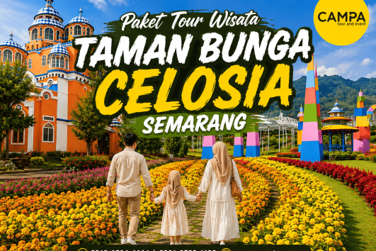 Paket Tour Wisata Taman Bunga Celosia - - mengunjungi Salah satu wisata di Semarang bersama Campa Tour