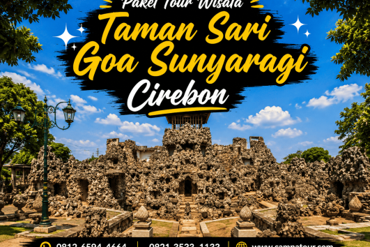 Paket Tour Wisata Taman Sari Goa Sunyaragi Cirebon bersama Campa Tour