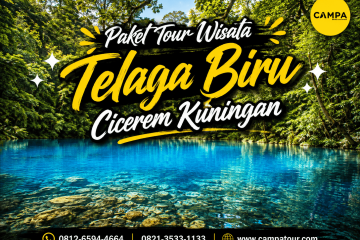 Paket Tour Wisata Telaga Biru Cicerem Kuningan bersama Campa TOur