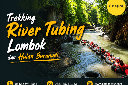 Paket Trekking River Tubing Lombok dan HUtan Suranadi bersama Campa Tour
