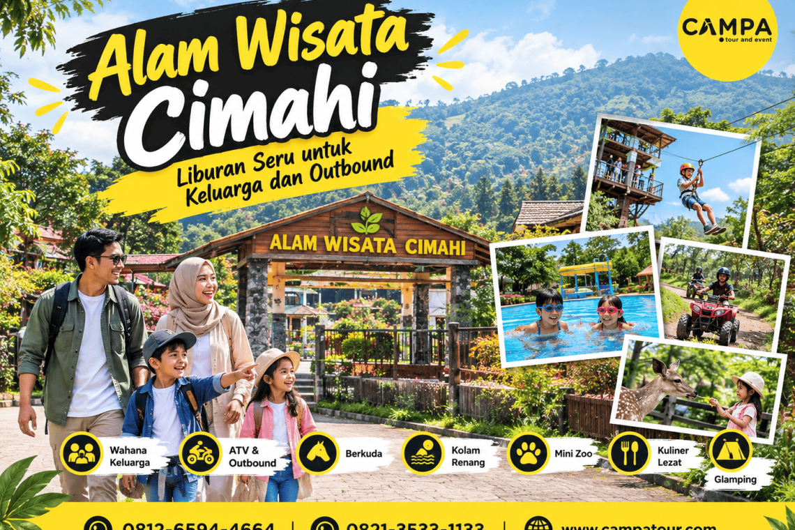 Alam Wisata Cimahi, Liburan Seru untuk keluarga dan Outbound bersama Campa Tour