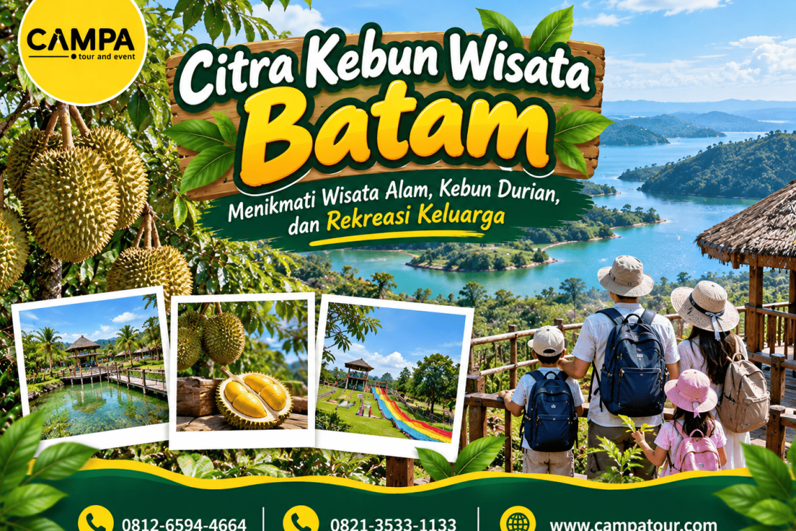 Citra Kebun Wisata Batam - menikmati wisata alam kebun durian dan rekreasi keluarga bersama campa tour