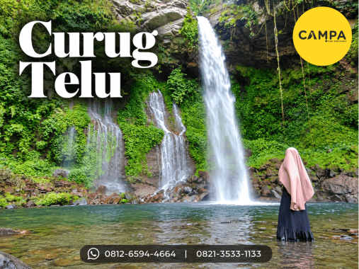 Curug Telu dalam Paket Tour Wisata Purwokerto bersama Campa Tour