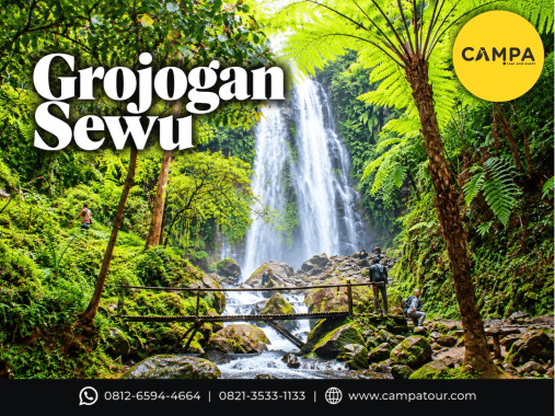 Grojogan Sewu Tawangmangu dalam Paket Tour Wisata Tawangmangu bersama Campa Tour