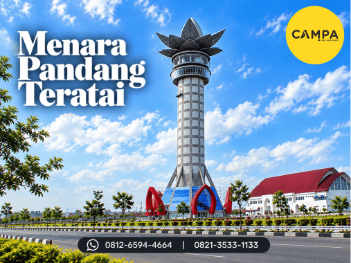Menara Pandang Teratai dalam Paket Tour Wisata Purwokerto bersama Campa Tour