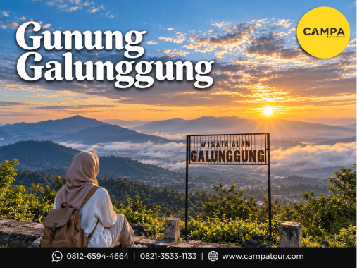 Mengunjungi Gunung Galunggung dalam Paket Tour Wisata Tasikmalaya bersama Campa Tour