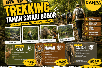 Open Trip Trekking Taman Safari Bogor bersama Campa Tour
