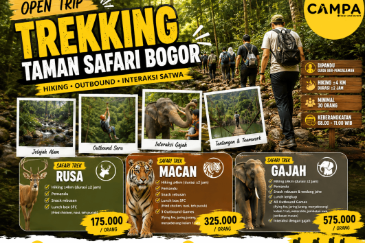 Open Trip Trekking Taman Safari Bogor bersama Campa Tour