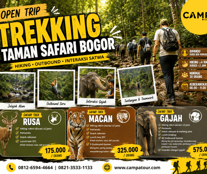 Open Trip Trekking Taman Safari Bogor bersama Campa Tour