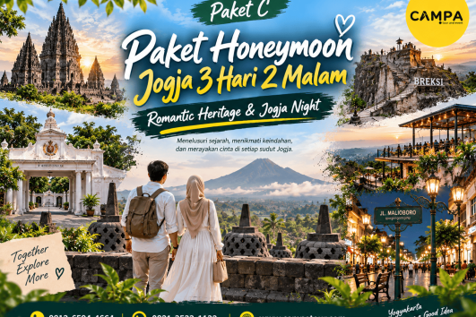 Paket Honeymoon Jogja 3 Hari 2 Malam Romantic Heritage dan Jogja Night bersama Campa Tour