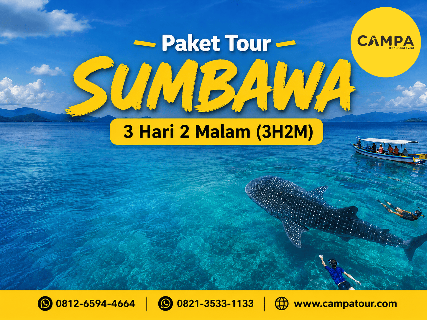 Paket Tour Sumbawa 3 Hari 2 Malam (3H2M) bersama Campa Tour